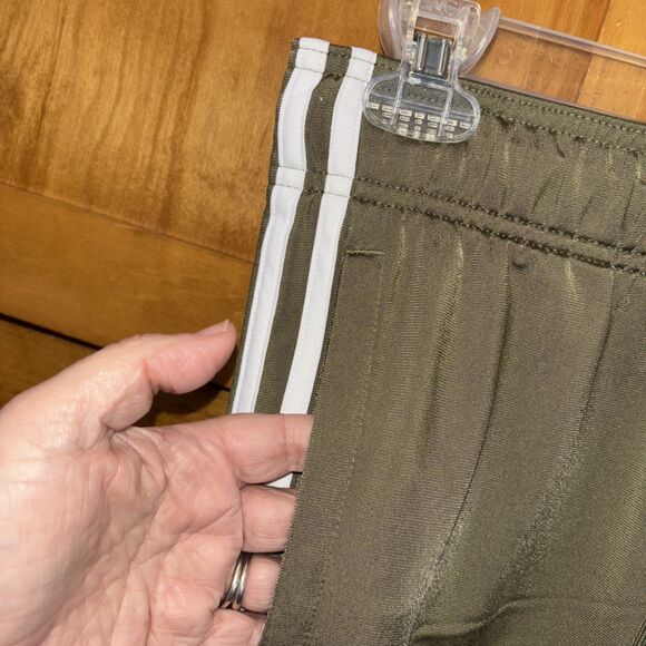 Adidas Men PrimeGreen Pants Track Jogger Stretch Athletic XS Green White Logo - Picture 3 of 9